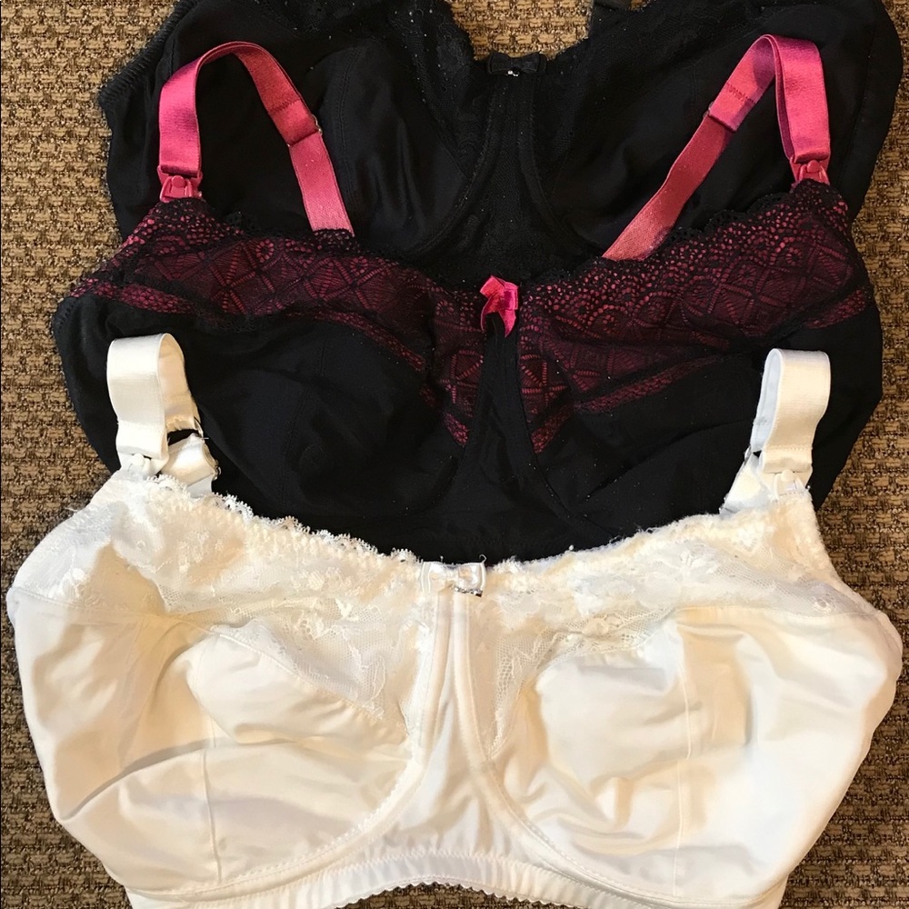 Bundle of 3 HotMilk Nursing Bras 34GG and 34H